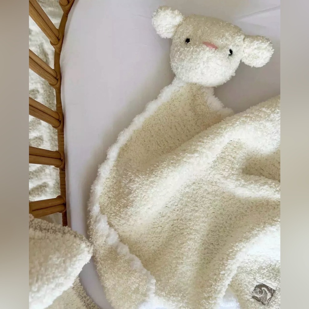 Kashwere Lovey Cozy Cream Lamb Baby Blanket